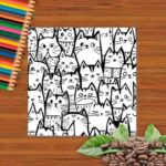 Coloring Book – Cartoon Γάτες - Image 2