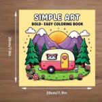 Coloring Book –  Simple Art Bold-Easy - Image 3