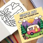 Coloring Book –  Simple Art Bold-Easy - Image 4