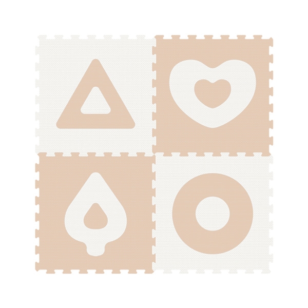 Floor Puzzle Classic Series 4pcs Beige 60x60cm - Sunta