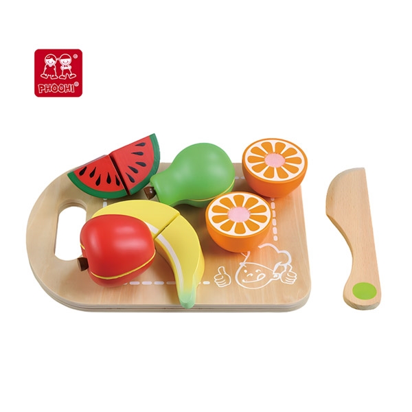 WOOD683771.jpg Ξύλινο Παιχνίδι – Cutting Fruit 12pcs - Image 1